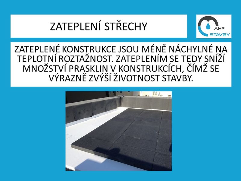 Hydroizolace ploché střechy -